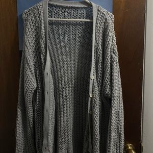 Gray cardigan